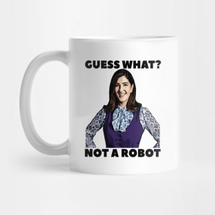 Janet Not a Robot Mug